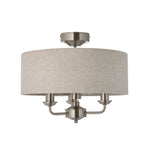 Endon Lighting Highclere 122080 Highclere 3lt Flush Light Fitting
