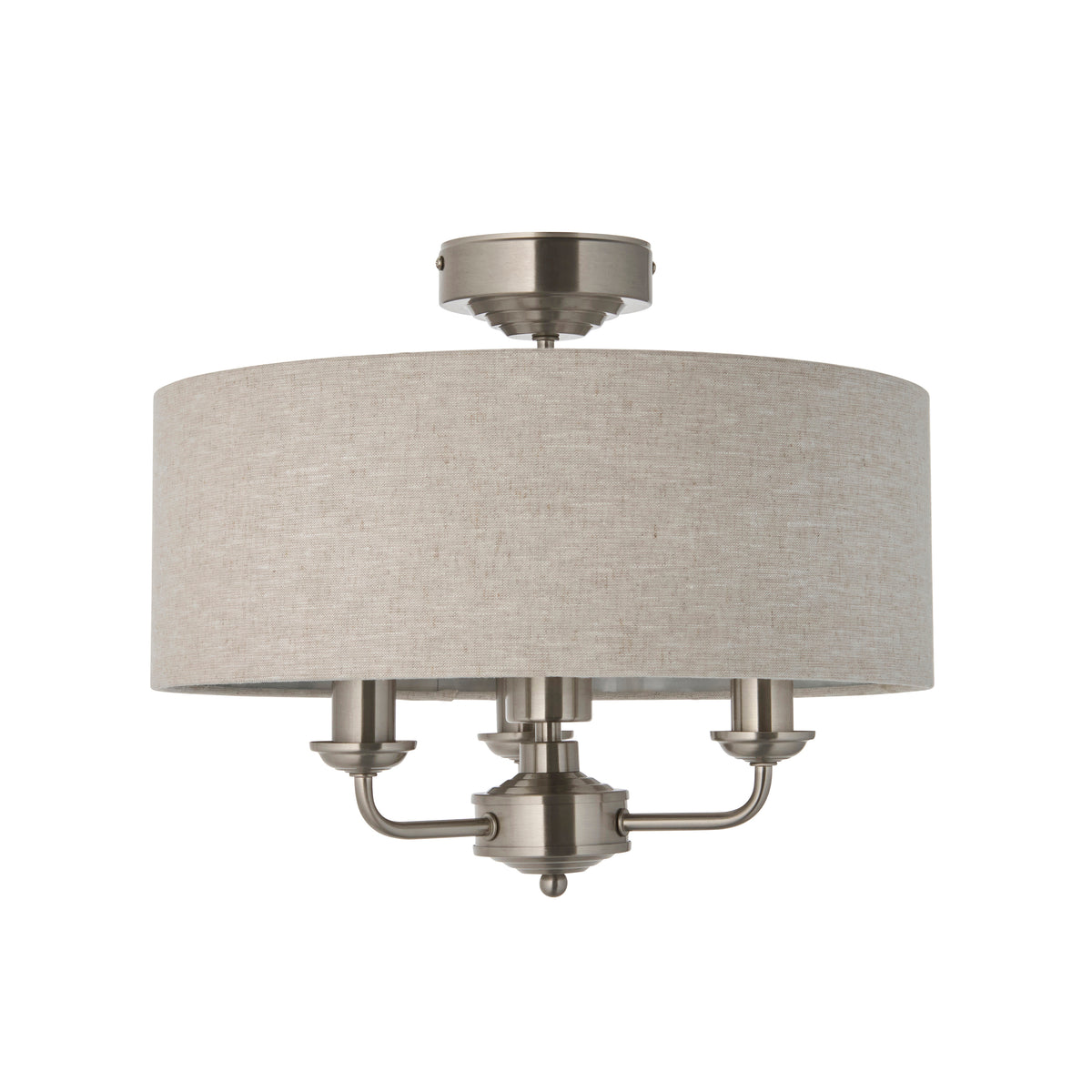 Endon Lighting Highclere 122080 Highclere 3lt Flush Light Fitting
