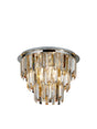 Clarissa 5Lt Flush - Chrome & Clear, Smoked & Amber Glass