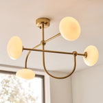 Endon Lighting Ottowa 122759 Ottowa 4lt Semi Flush Light Fitting