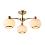Endon Lighting Evora 122786 Evora 3lt Semi Flush Light Fitting