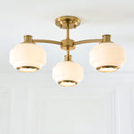 Endon Lighting Evora 122786 Evora 3lt Semi Flush Light Fitting