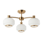 Endon Lighting Evora 122786 Evora 3lt Semi Flush Light Fitting