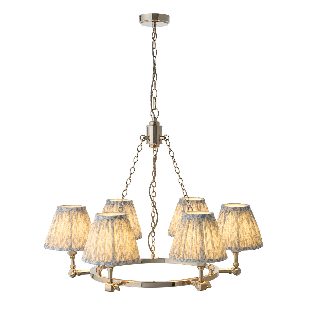 Endon Lighting Arabella & Leaf 124687 Arabella & Leaf 6lt Pendant Light Fitting