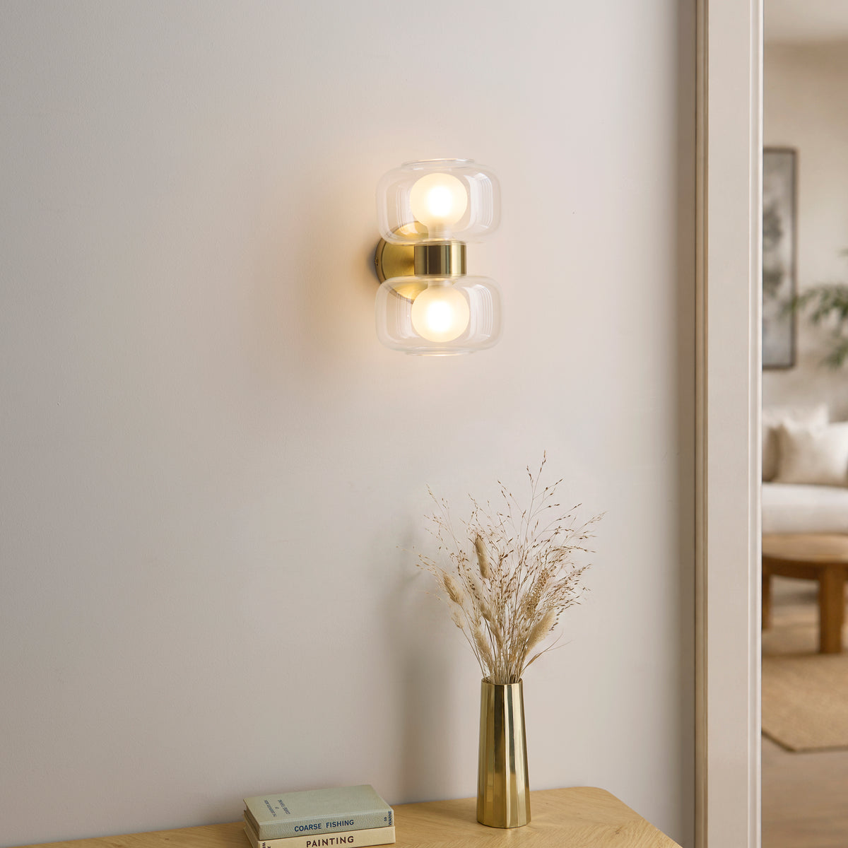 Endon Lighting Rossano 124803 Rossano 2lt Wall Light