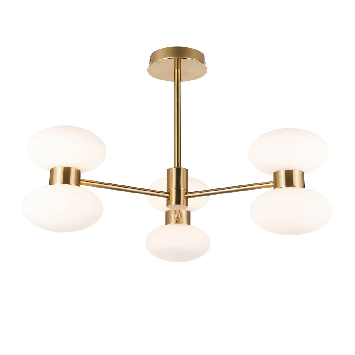 Endon Lighting Rossano 124813 Rossano 6lt Semi Flush Light Fitting
