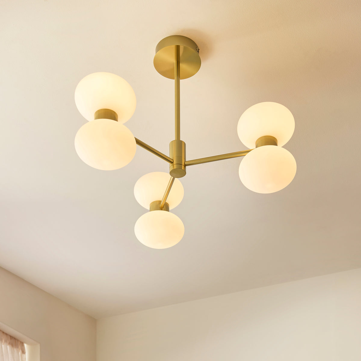 Endon Lighting Rossano 124813 Rossano 6lt Semi Flush Light Fitting