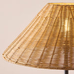 Endon Lighting Arlo & Rattan 52cm 125417 Arlo & Rattan 52cm Floor Light Fitting