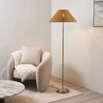 Endon Lighting Arlo & Rattan 52cm 125421 Arlo & Rattan 52cm Floor Light Fitting