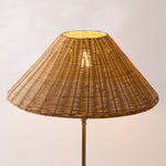 Endon Lighting Arlo & Rattan 52cm 125421 Arlo & Rattan 52cm Floor Light Fitting
