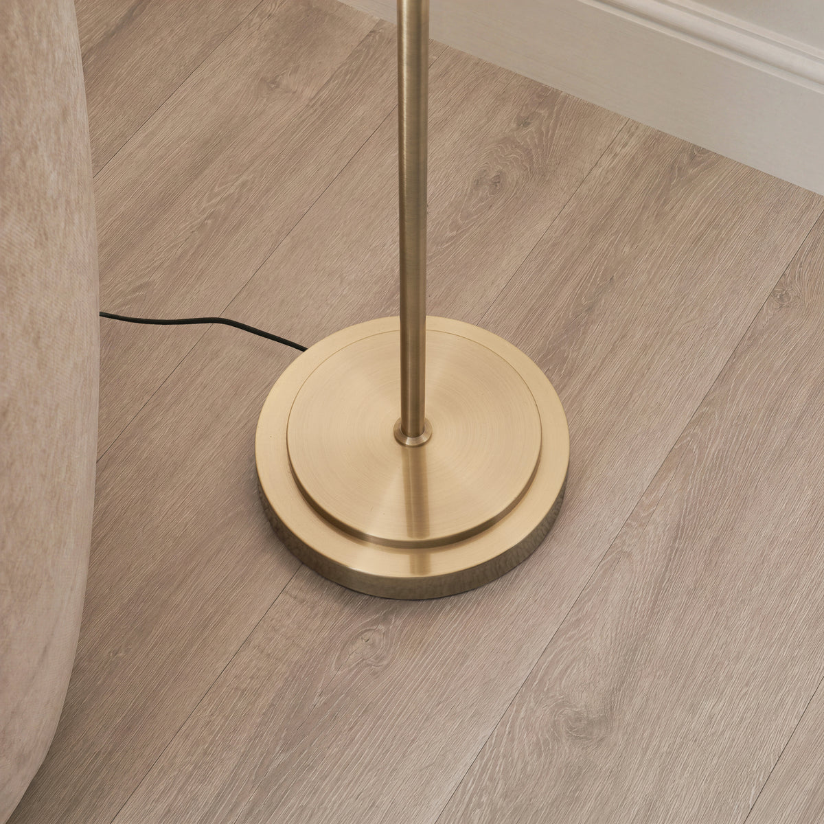 Endon Lighting Arlo & Rattan 52cm 125421 Arlo & Rattan 52cm Floor Light Fitting