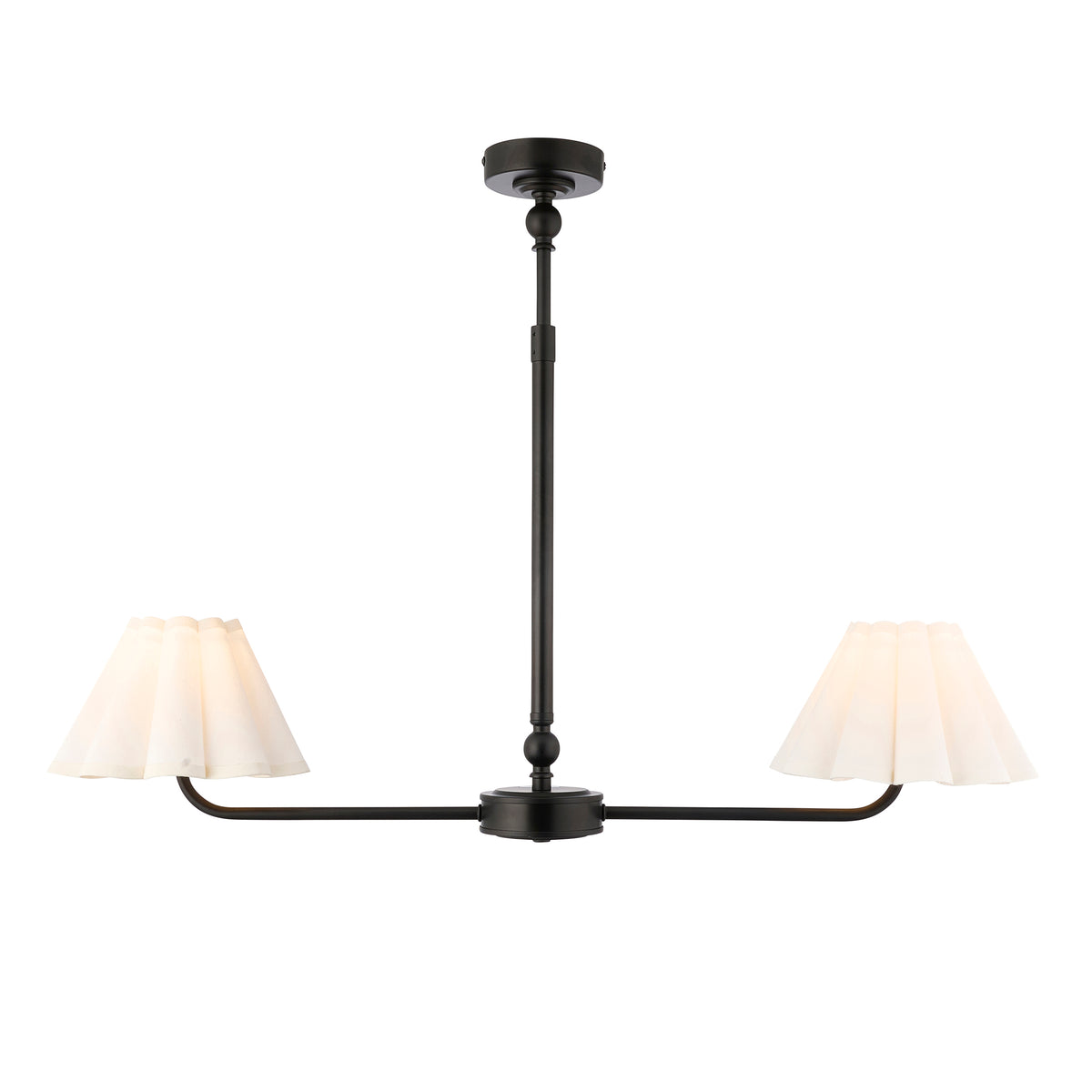 Endon Lighting Sylvie 125432 Sylvie 2lt Linear Pendant Light Fitting