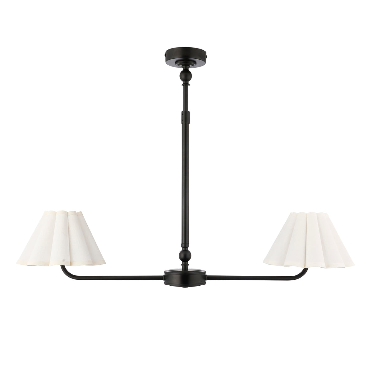 Endon Lighting Sylvie 125432 Sylvie 2lt Linear Pendant Light Fitting