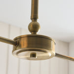 Endon Lighting Sylvie 125433 Sylvie 2lt Linear Pendant Light Fitting