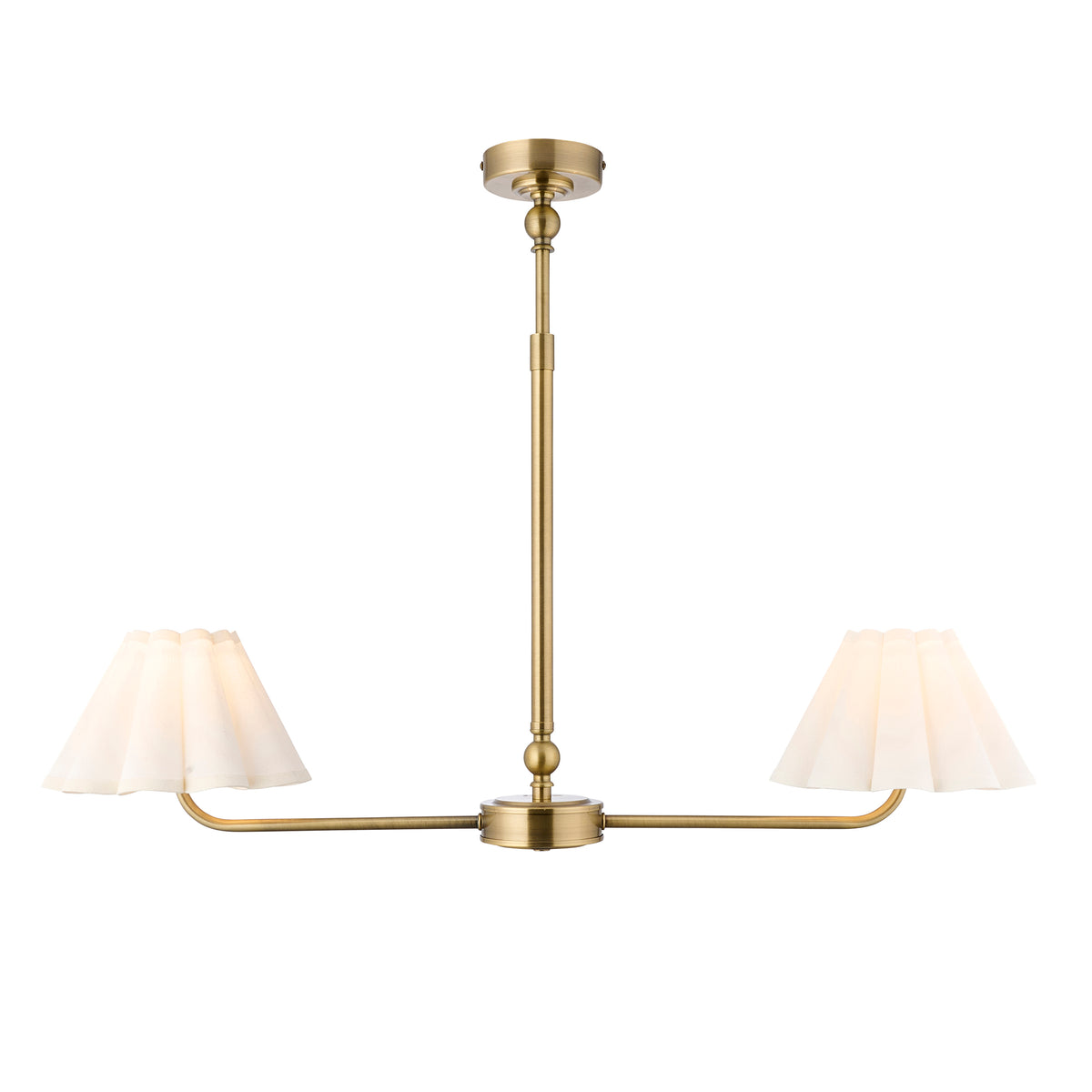 Endon Lighting Sylvie 125433 Sylvie 2lt Linear Pendant Light Fitting