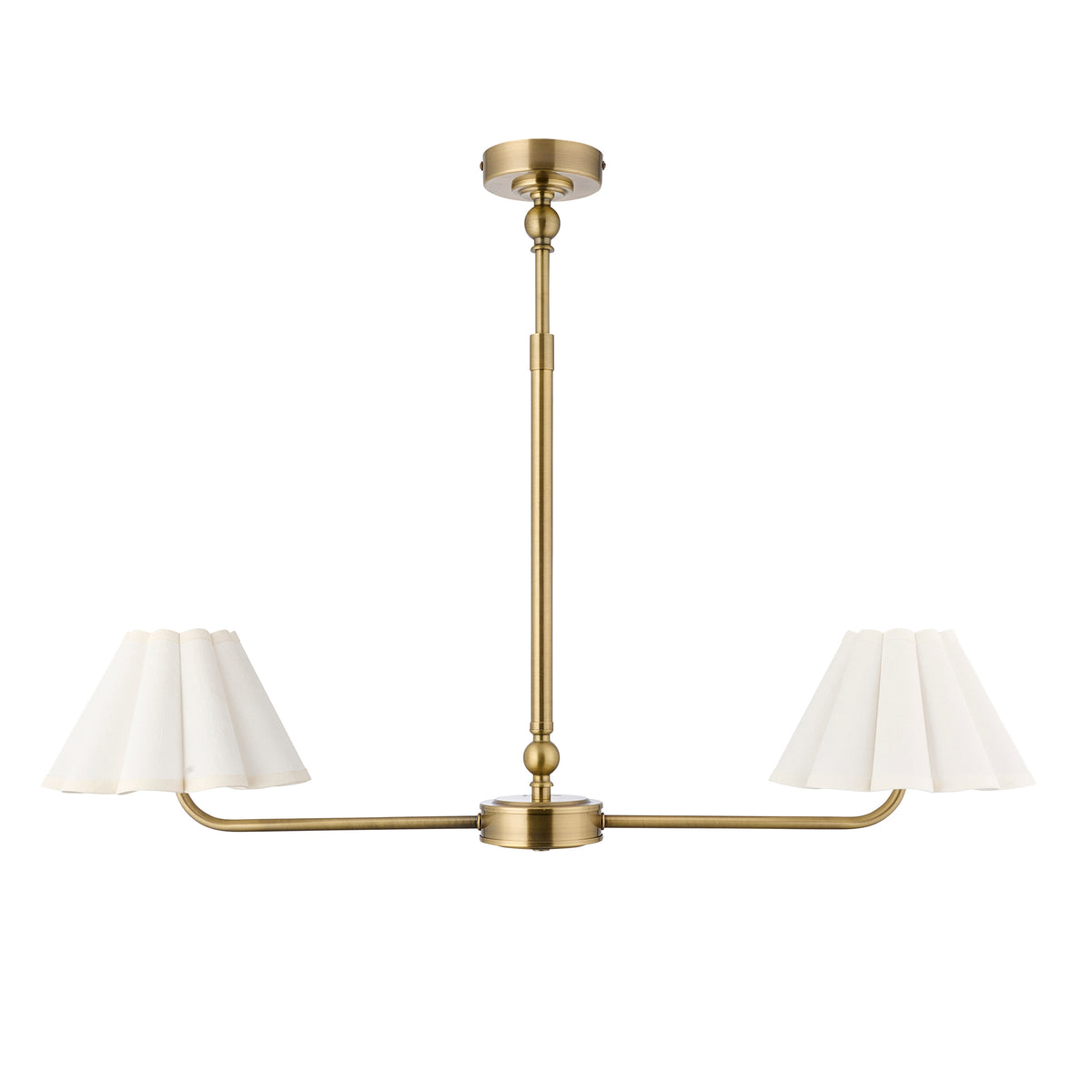 Endon Lighting Sylvie 125433 Sylvie 2lt Linear Pendant Light Fitting