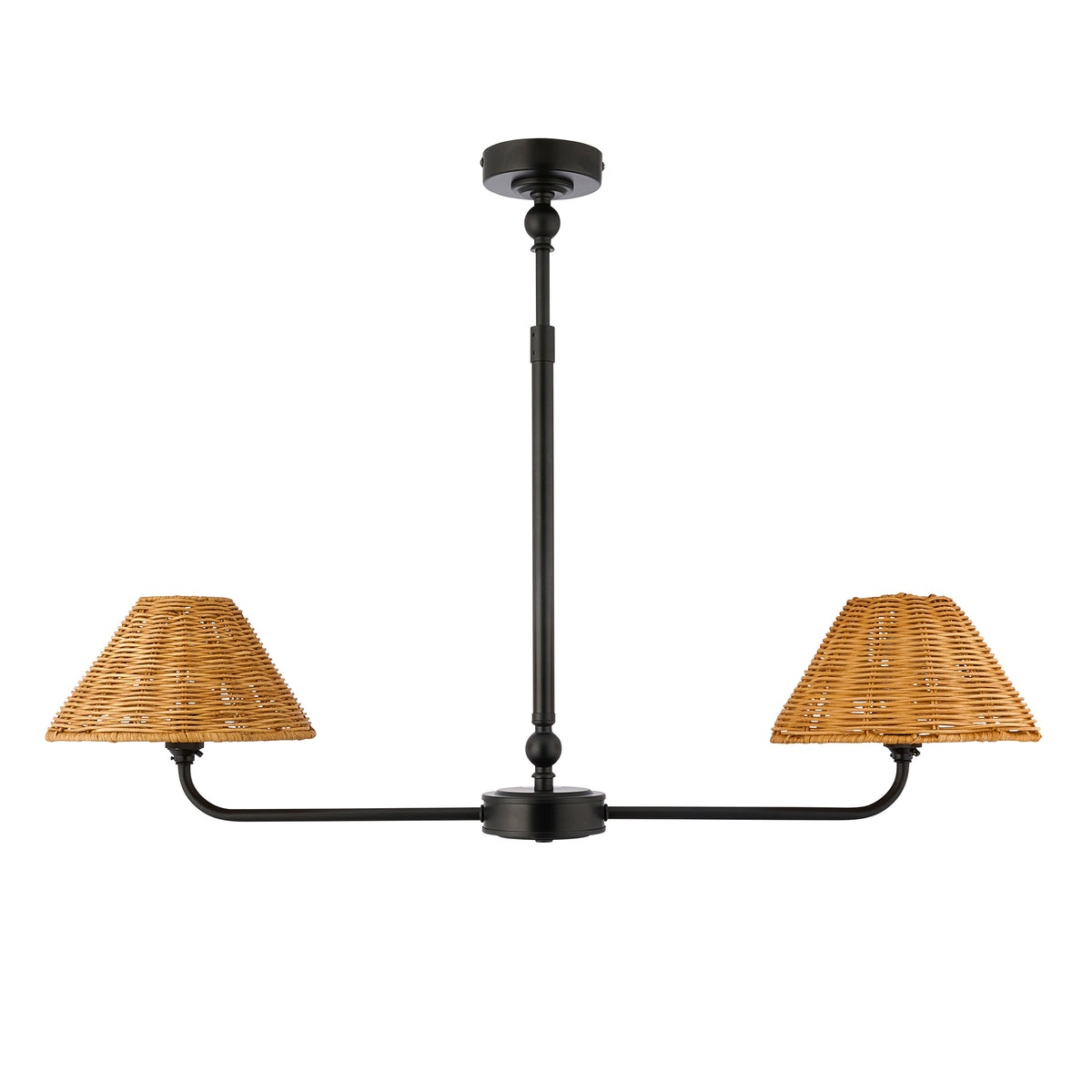Endon Lighting Jericho 125447 Jericho 2lt Linear Pendant Light Fitting