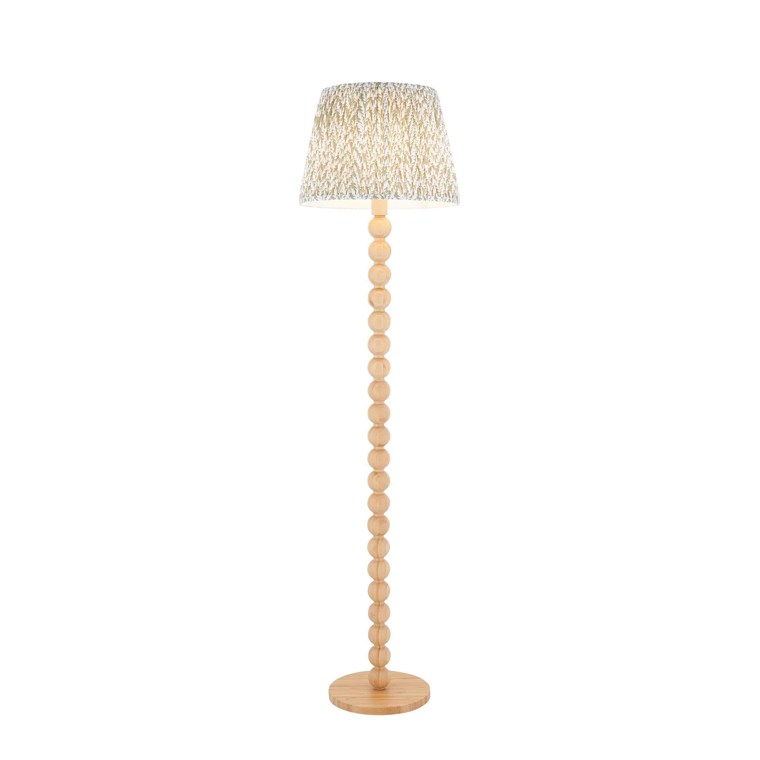 Cane & Leaf 40cm Floor Light Fitting
