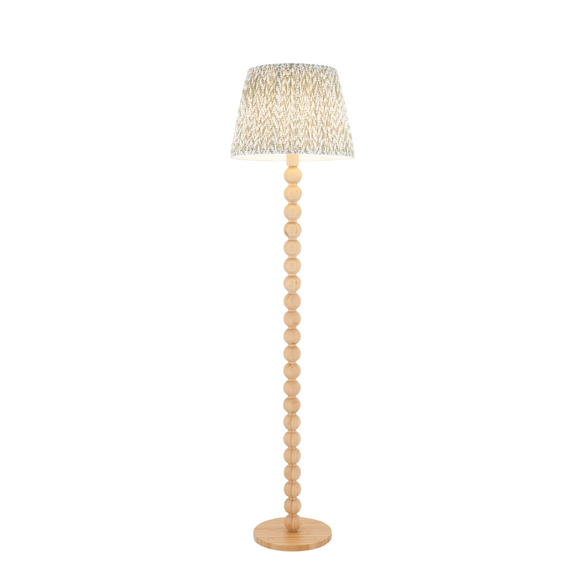 Cane & Leaf 40cm Floor Light Fitting