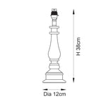 Endon Lighting Myrtle & Leaf 25cm 125463 Myrtle & Leaf 25cm Table Light