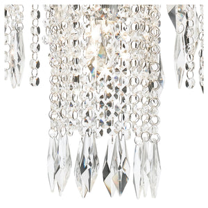 Searchlight Electric Waterfall 13Lt Chandelier  - Chrome Metal & Crystal 1313-13CC