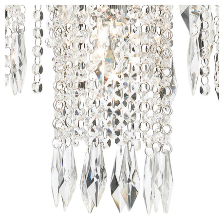 Searchlight Electric Waterfall 13Lt Chandelier  - Chrome Metal & Crystal 1313-13CC