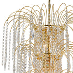 Searchlight Electric Waterfall 13Lt Tier Chandelier - Gold & Crystal 1313-13GO