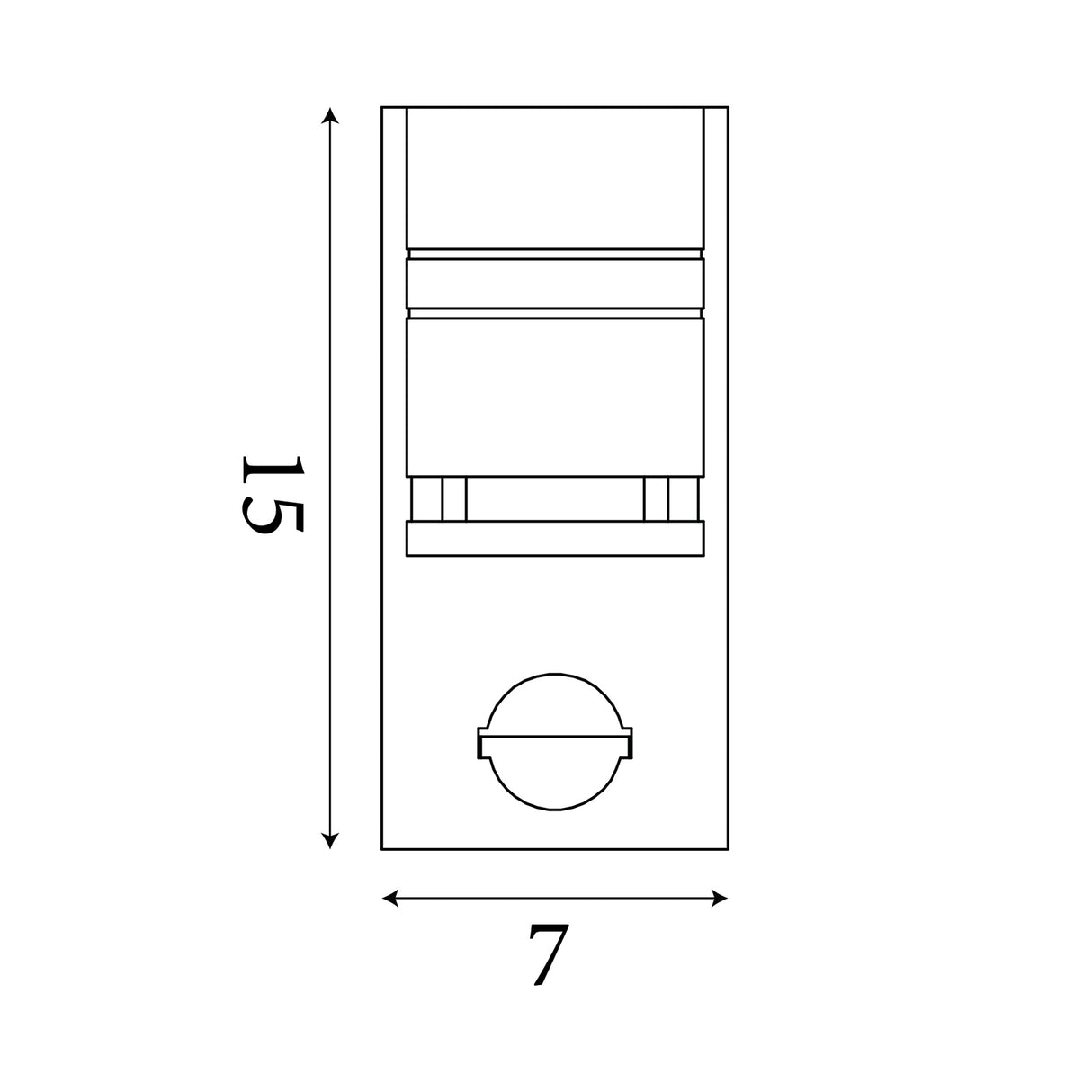 Searchlight Electric Metro Outdoor Wall Light with PIR - Stainless Steel & Glass 1318-1-LED