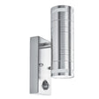 Metro Outdoor Wall Light - Stainless Steel Metal & Glass