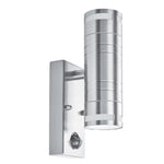 Metro Outdoor Wall Light - Stainless Steel Metal & Glass