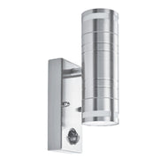 Metro Outdoor Wall Light - Stainless Steel Metal & Glass