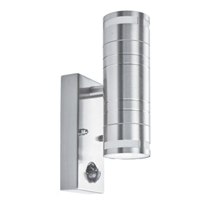 Metro Outdoor Wall Light - Stainless Steel Metal & Glass