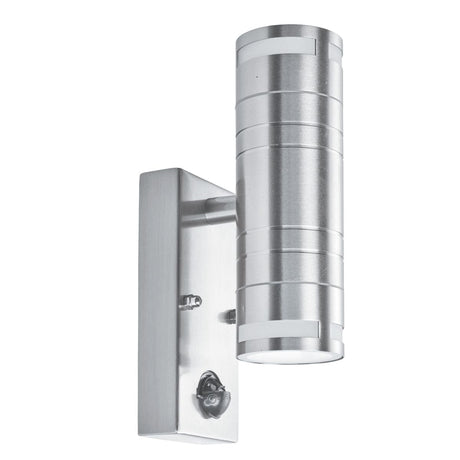 Metro Outdoor Wall Light - Stainless Steel Metal & Glass