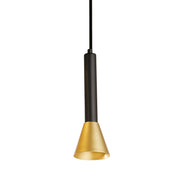 Signal Pendant - Black & Gold Metal