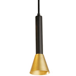 Searchlight Electric Signal 4Lt Bar Pendant - Black & Gold Metal 13611-4BGO