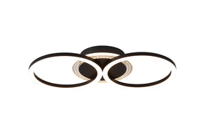 Contour LED Flush, Matt Black
