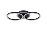 Searchlight Electric Contour LED Flush, Matt Black 13651BK