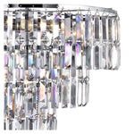 Searchlight Electric Empire  5Lt Pendant - Chrome Metal & Clear Crystal 1375-5CC