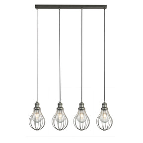 Balloon 4Lt Bar Pendant - Pewter Metal