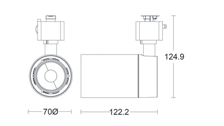 JCC Lighting JC014239 Starspot™ LED 13W IP20 3000K 35° Non-dimmable Single-Circuit Black