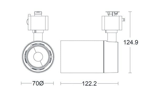 JCC Lighting JC014239 Starspot™ LED 13W IP20 3000K 35° Non-dimmable Single-Circuit Black