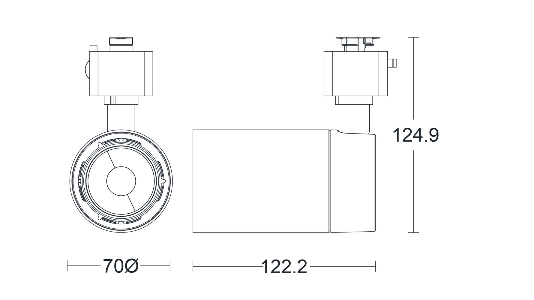 JCC Lighting JC014237 Starspot™ LED 13W IP20 4000K 35° Non-dimmable Single-Circuit Black