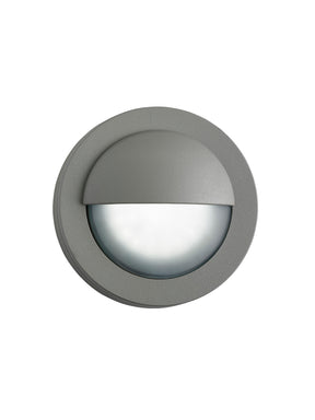 Bangor Outdoor Wall Light- Grey Metal & Polycarbonate