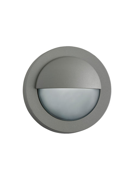 Searchlight Electric Bangor Outdoor Wall Light- Grey Metal & Polycarbonate 1402GY