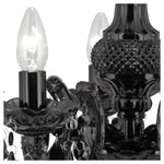 Searchlight Electric Marie Therese  5Lt Pendant - Black Glass & Acrylic 1455-5BK
