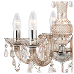 Searchlight Electric Marie Therese  5Lt Pendant - Mink Glass & Acrylic 1455-5MI
