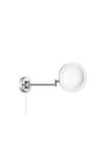 Magnifying Bathroom Mirror  - Chrome Metal & Mirror