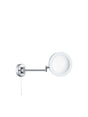 Magnifying Bathroom Mirror  - Chrome Metal & Mirror