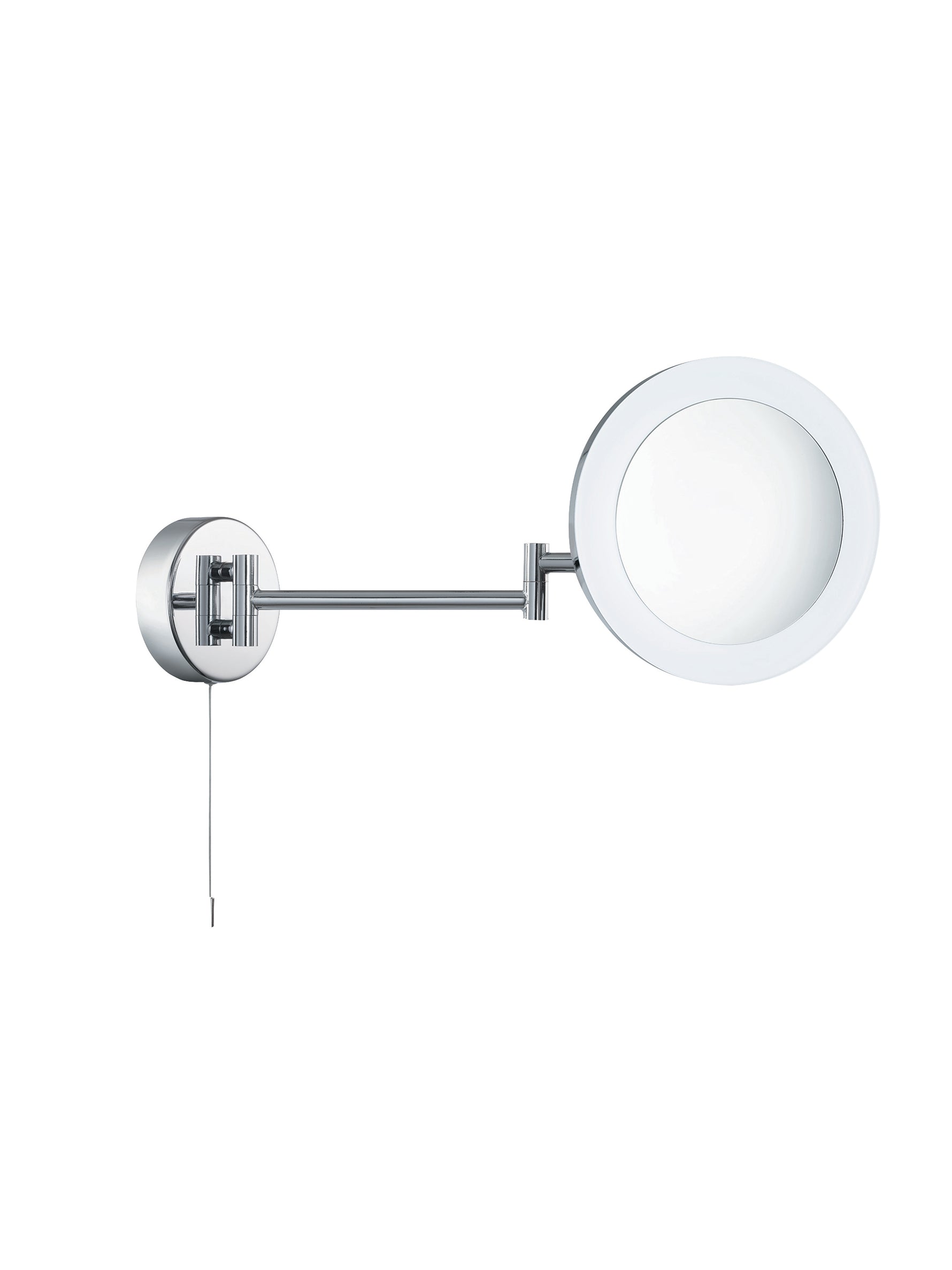 Searchlight Electric Magnifying Bathroom Mirror  - Chrome Metal & Mirror 1456CC