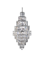Searchlight Electric Empire  13Lt Chandelier  - Chrome Metal & Clear Crystal 1500CC
